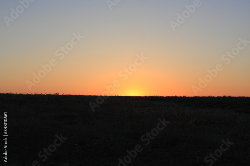 orange sunset background © Oksana