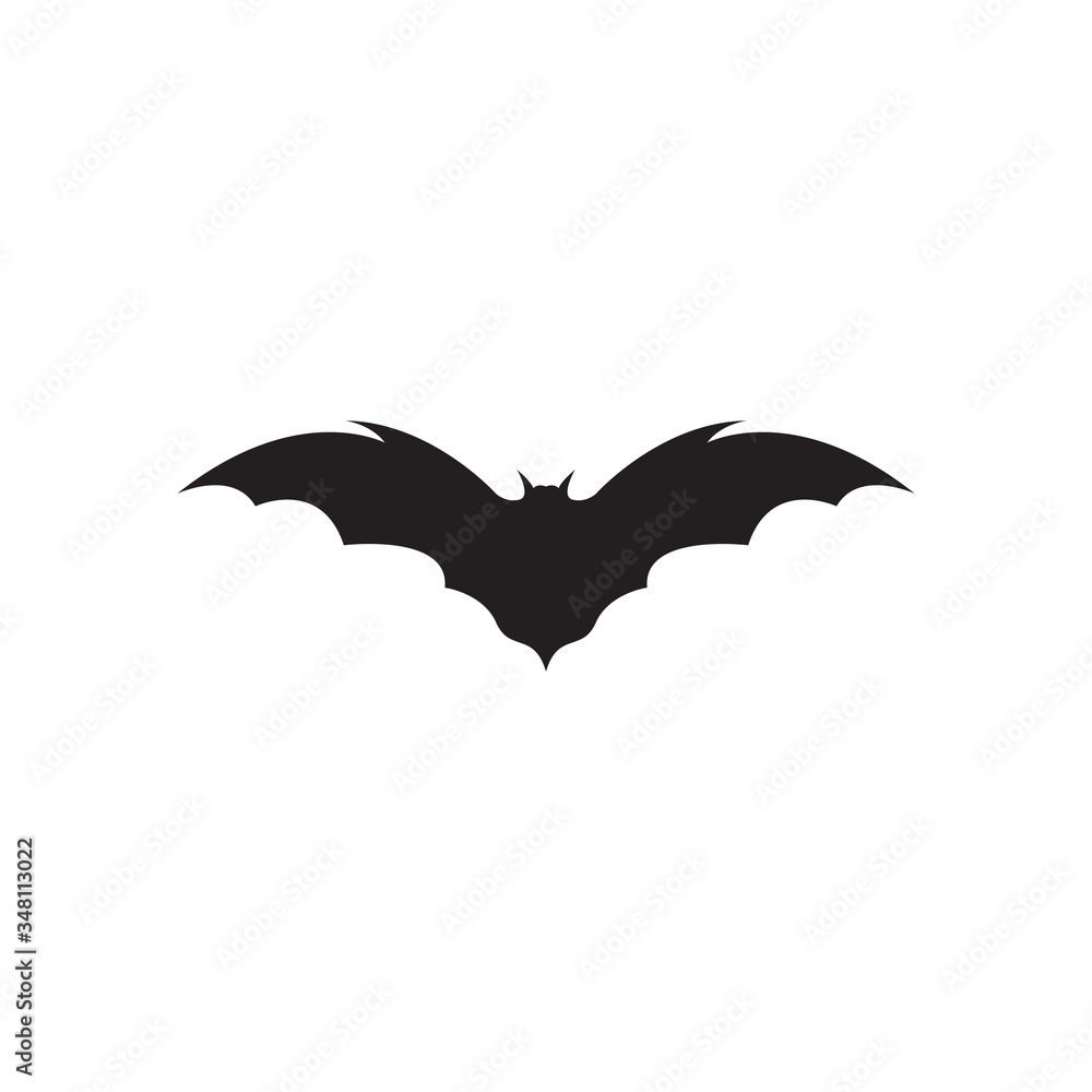 Naklejka premium Bat icon design template vector isolated