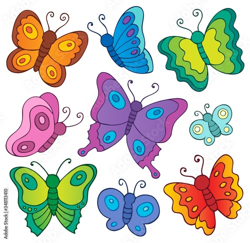 Various butterflies theme set 1 © Klara Viskova