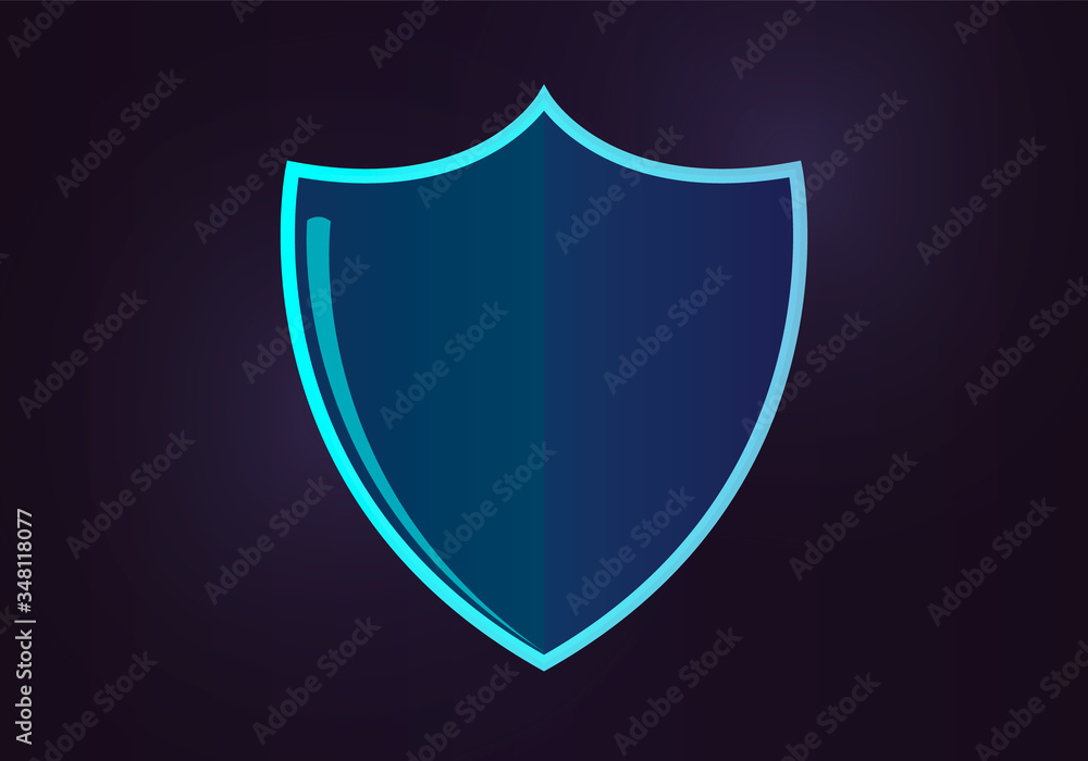 Shield icon isolated on white background. Pictogram for web. Vector eps10 stock illustration Shield icon isolated on white background. Pictogram for web. Vector eps10 stock illustration