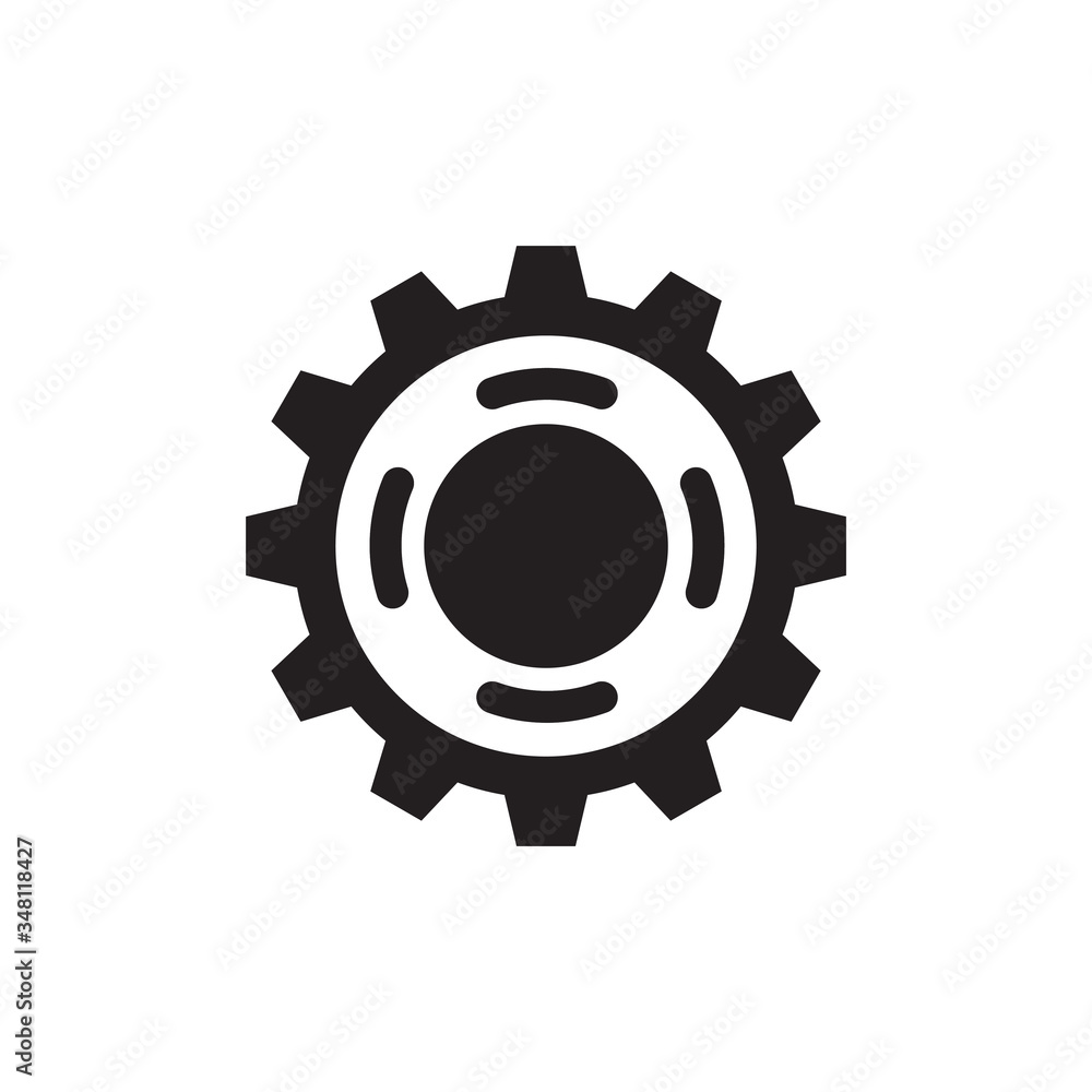 Gear icon design template vector isolated Gear icon design template vector isolated