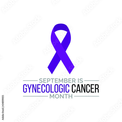 Vector illustration on the theme of Gynecologic Cancer awareness month observed each year during September.