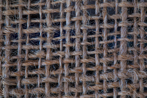 High detailed texture of a burlap material.