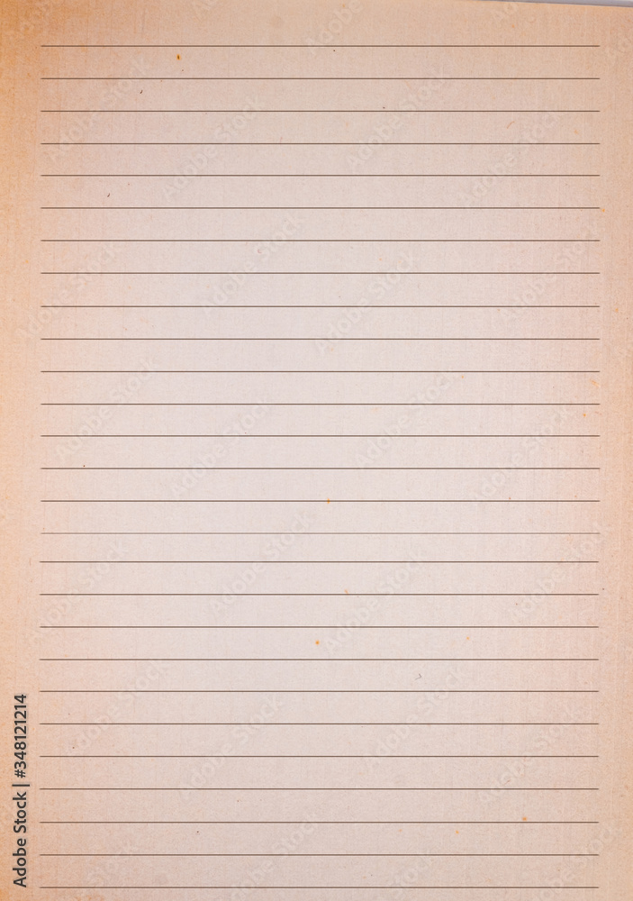 Naklejka premium Sheet of paper with lined