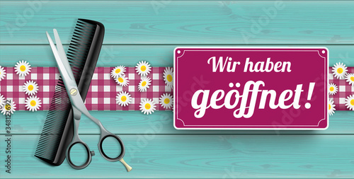 Unser Friseursalon - Wir haben geöffnet