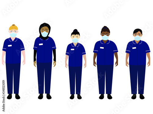 English nurses vector