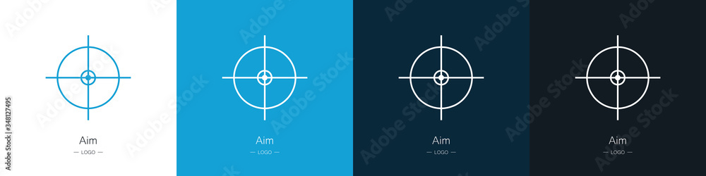 Set of logos rifle scope. Collection. Modern style. Vector illustration
Set of logos rifle scope. Collection. Modern style. Vector illustration