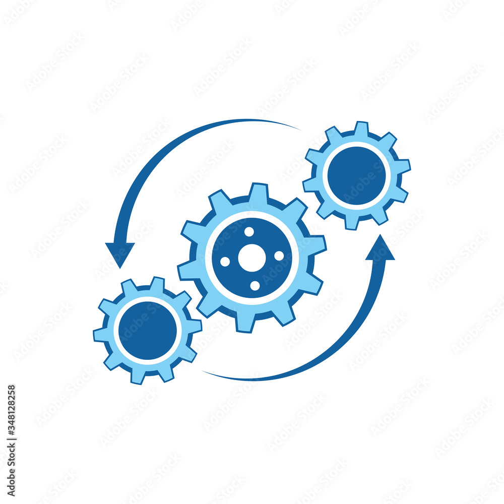 Gear Logo Template vector icon illustration design