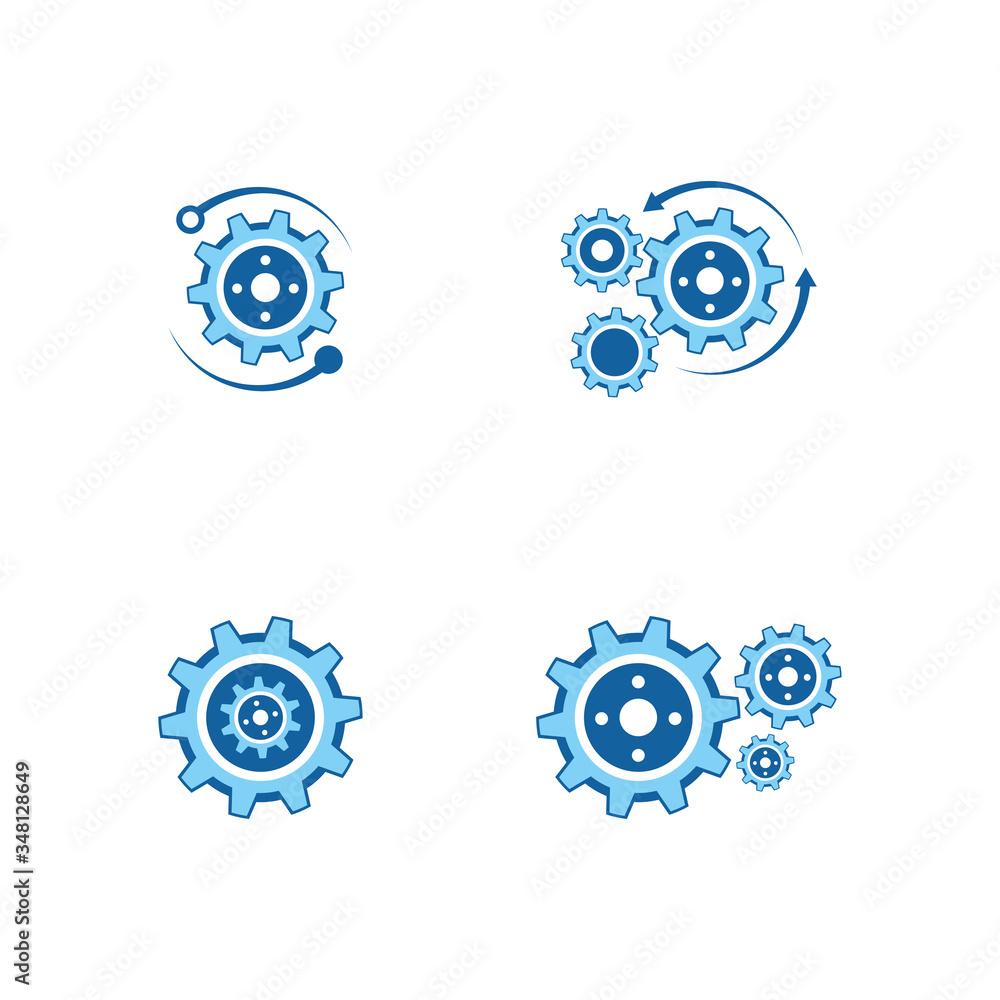 Gear Logo Template vector icon illustration design Gear Logo Template vector icon illustration design