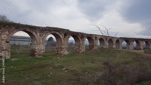 Roman aqueduct in Skopje, North Macedonia
