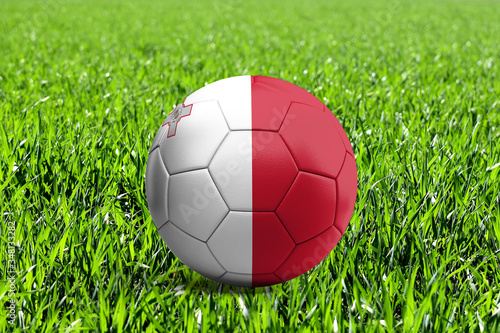 Malta Flag on Soccer Ball