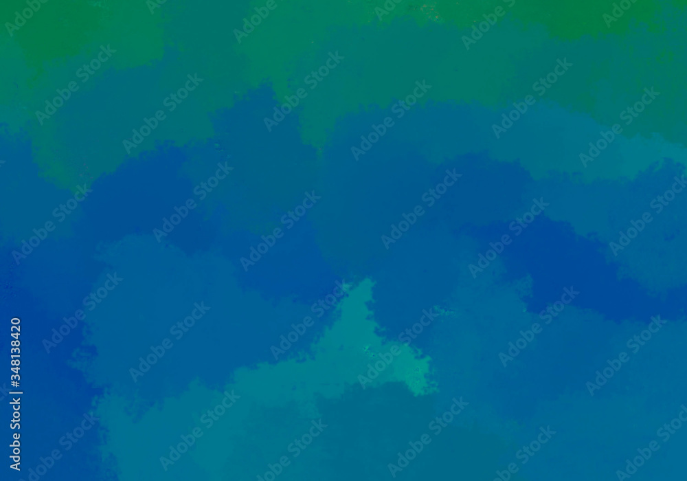 abstract background brush stroked painting blue green texture desing