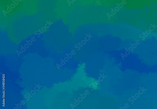 abstract background brush stroked painting blue green texture desing