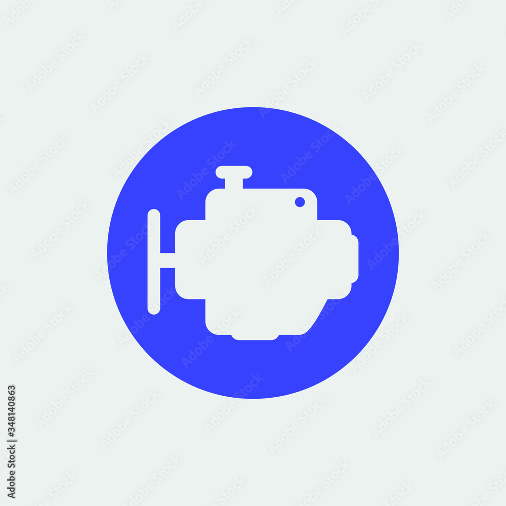 Engine vector icon illlustration sign