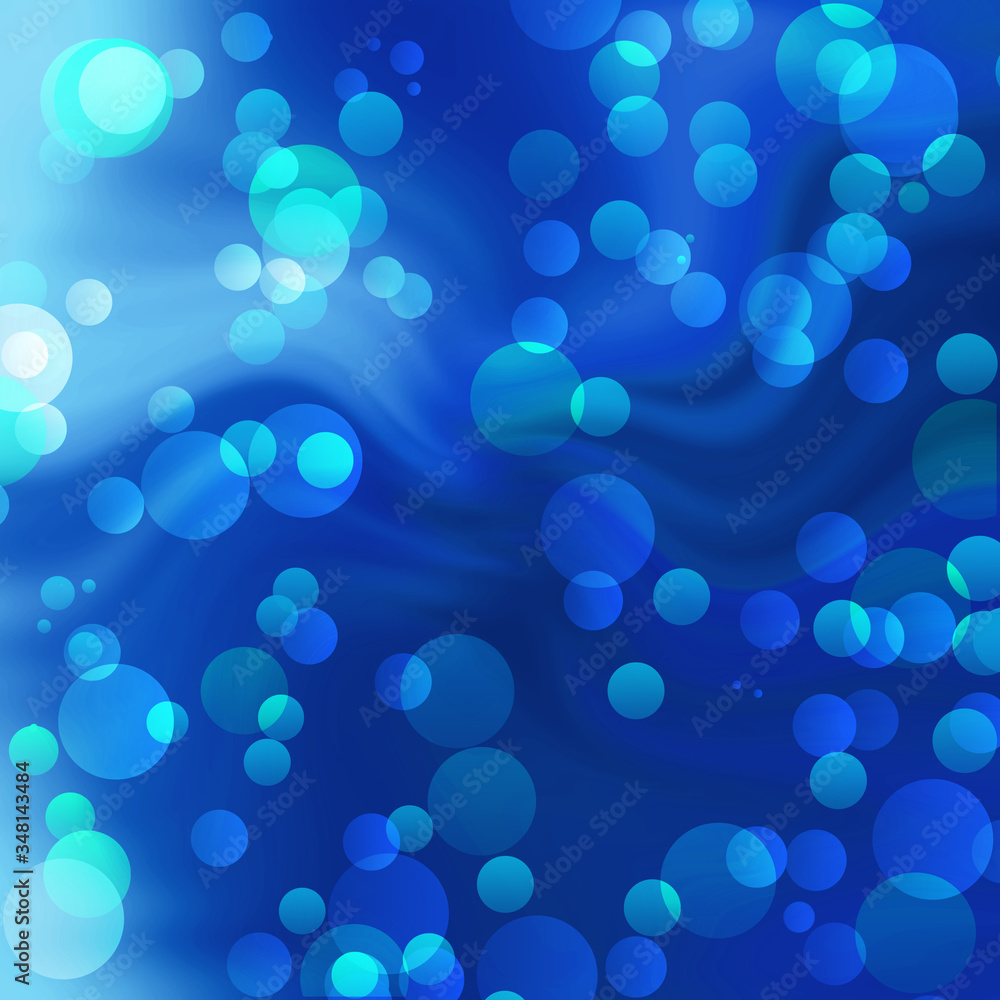 blurred lights on a bright blue blurred lights on a bright blue