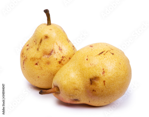Natural ripe flawed pears