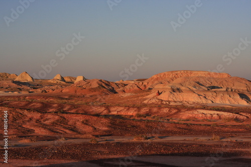 evening in the red canyon, natural colors, asia
