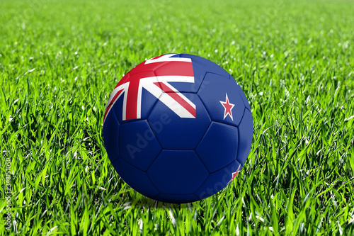 new zealand Flag on Soccer Ball