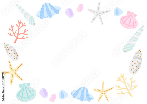 貝殻のフレーム