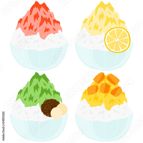 かき氷のセット