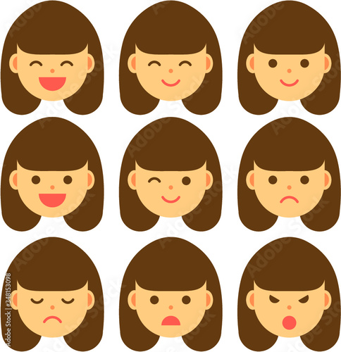 女の子1-2　顔