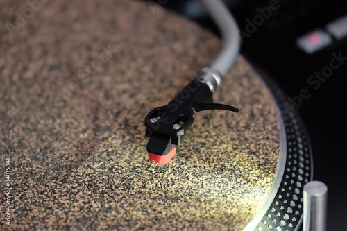 DJ Turntable with Cork Slipmat 2