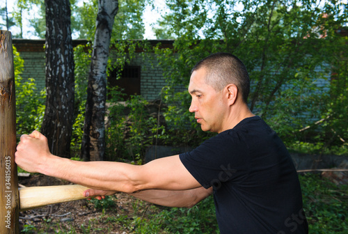 Wing Chun-martial art, martial arts, fighter, training, Wooden Dummy