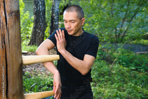 Wing Chun-martial art, martial arts, fighter, training, Wooden Dummy