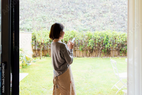 A photo of a woman's back