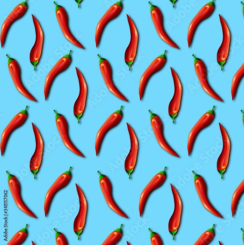 red hot chili peppers pattern
