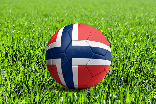 Norway Flag on Soccer Ball