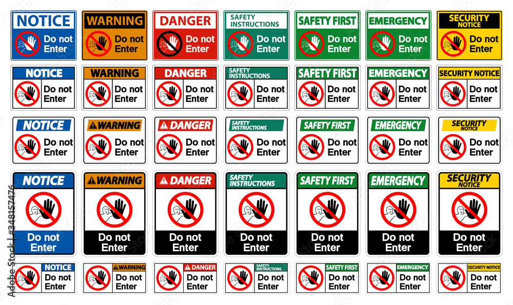 Do Not Enter Symbol Sign Isolate On White Background,Vector Illustration EPS.10 Do Not Enter Symbol Sign Isolate On White Background,Vector Illustration EPS.10