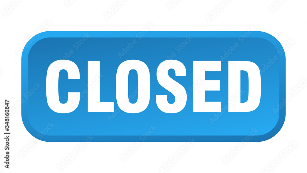 closed button. closed square 3d push button closed button. closed square 3d push button