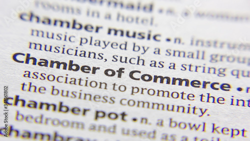Chamber of Commerce word or phrase in a dictionary.