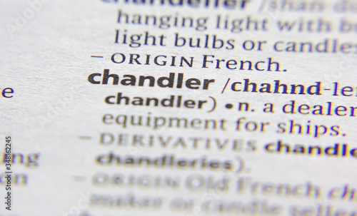 Chandler word or phrase in a dictionary.
