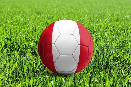 Peru Flag on Soccer Ball