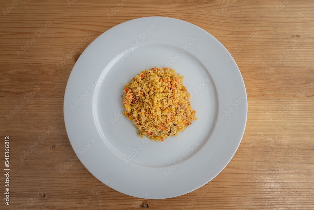 Couscous with vegetables. Couscous with vegetables.