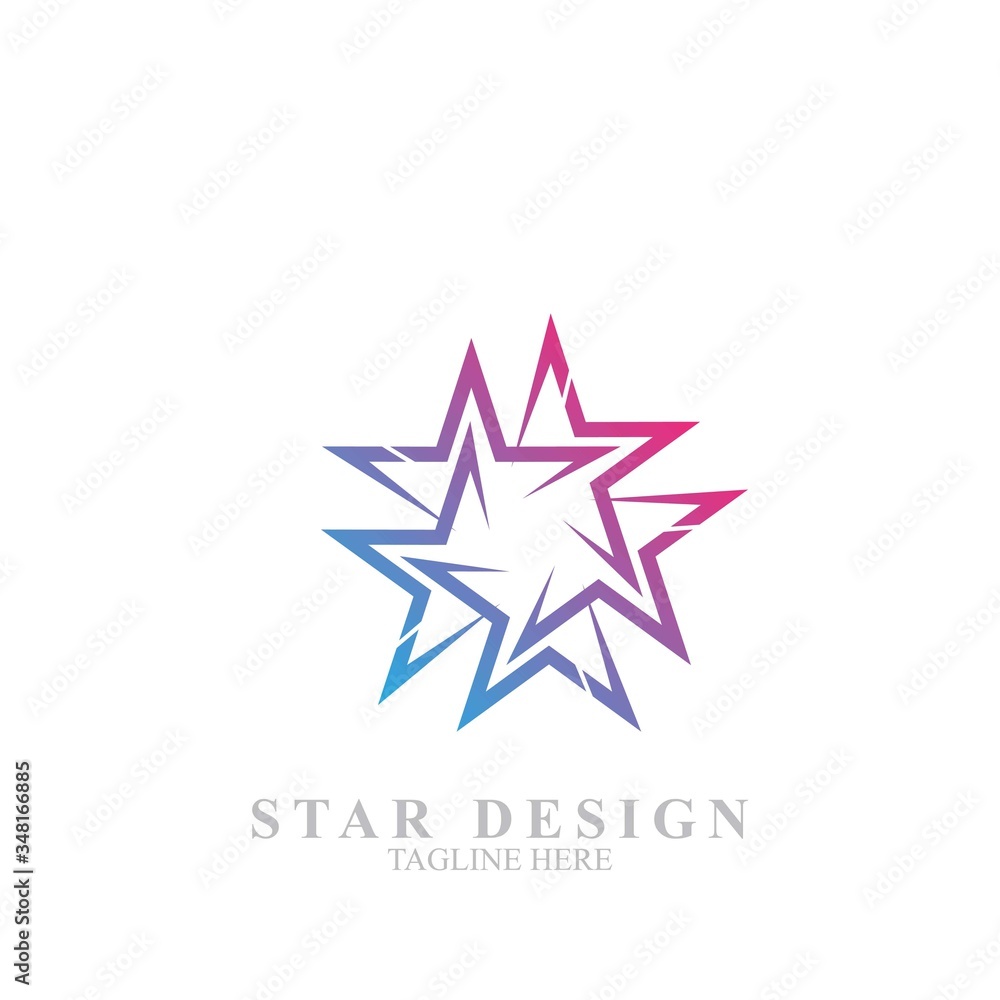 Obraz premium Premium star logo design