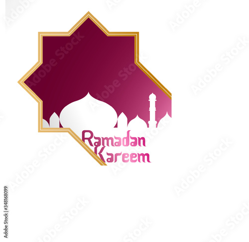 beautiful ramadan kareem greeting card design with mandala art
