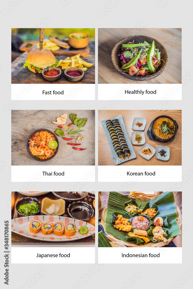 website interface for ordering various food online