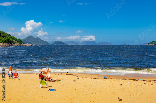 Strand Praia Vermelha im Sommer, Rio de Janeiro, Brasilien photo