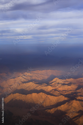 The mountains of the Sinai Peninsula at sunset © velitchenko