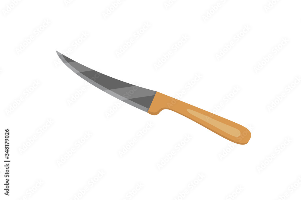 Vector knive for butcher shop. Kitchen knive Utensil for cooking. Vector knive for butcher shop. Kitchen knive Utensil for cooking.