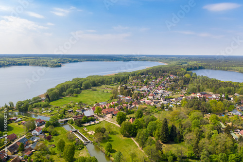 Aussicht auf das Dorf Himmelpfort in Brandenburg photo