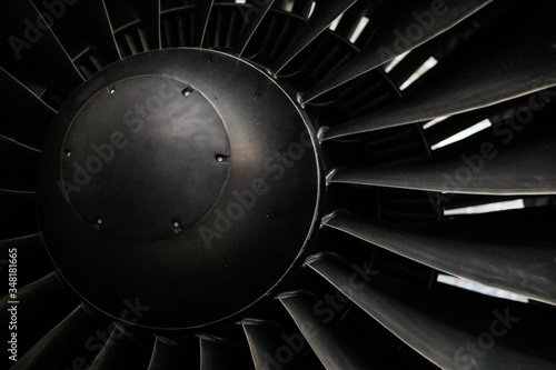 Jet Turbine on an airliner