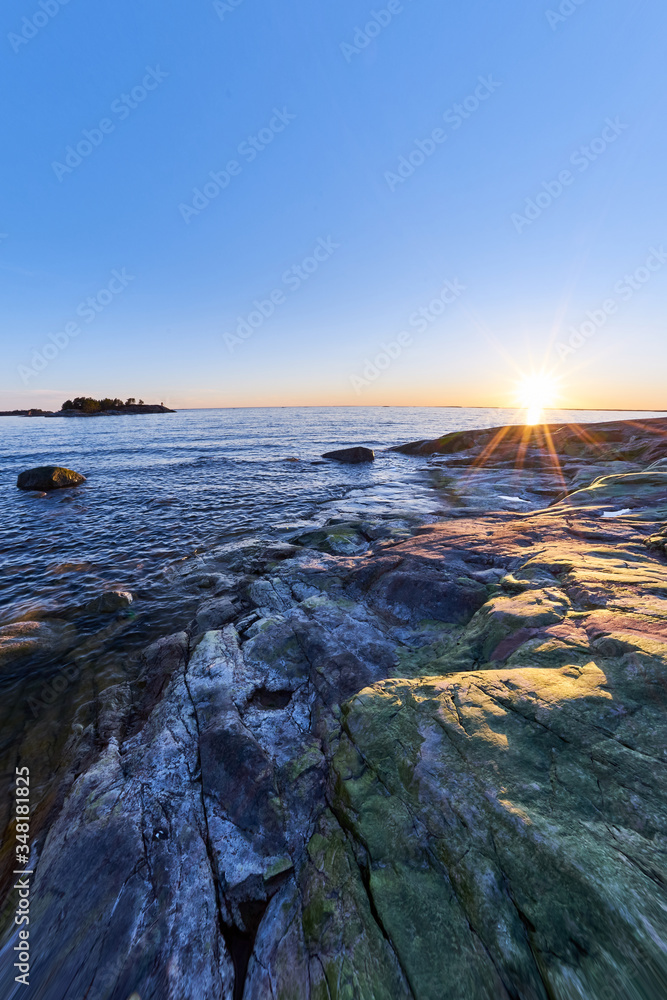 Fototapeta premium sunset over the sea