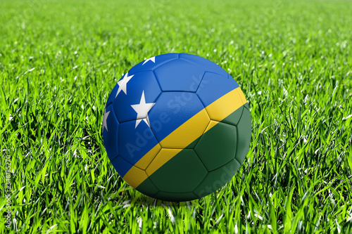 Solomon Islands Flag on Soccer Ball