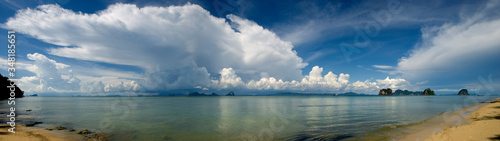 Beautiful view of the tropical island. Ko Ngai, Krabi province