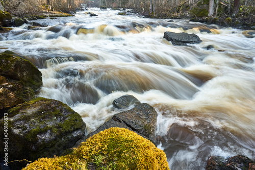 stream in the mountains photo