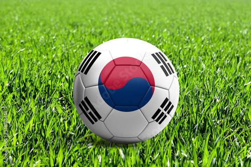 South Korea Flag on Soccer Ball